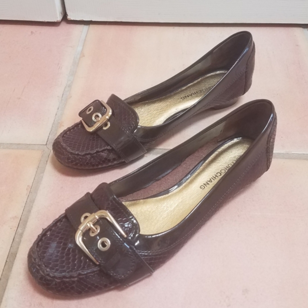 Arturo Chiang brown slip-on loafers